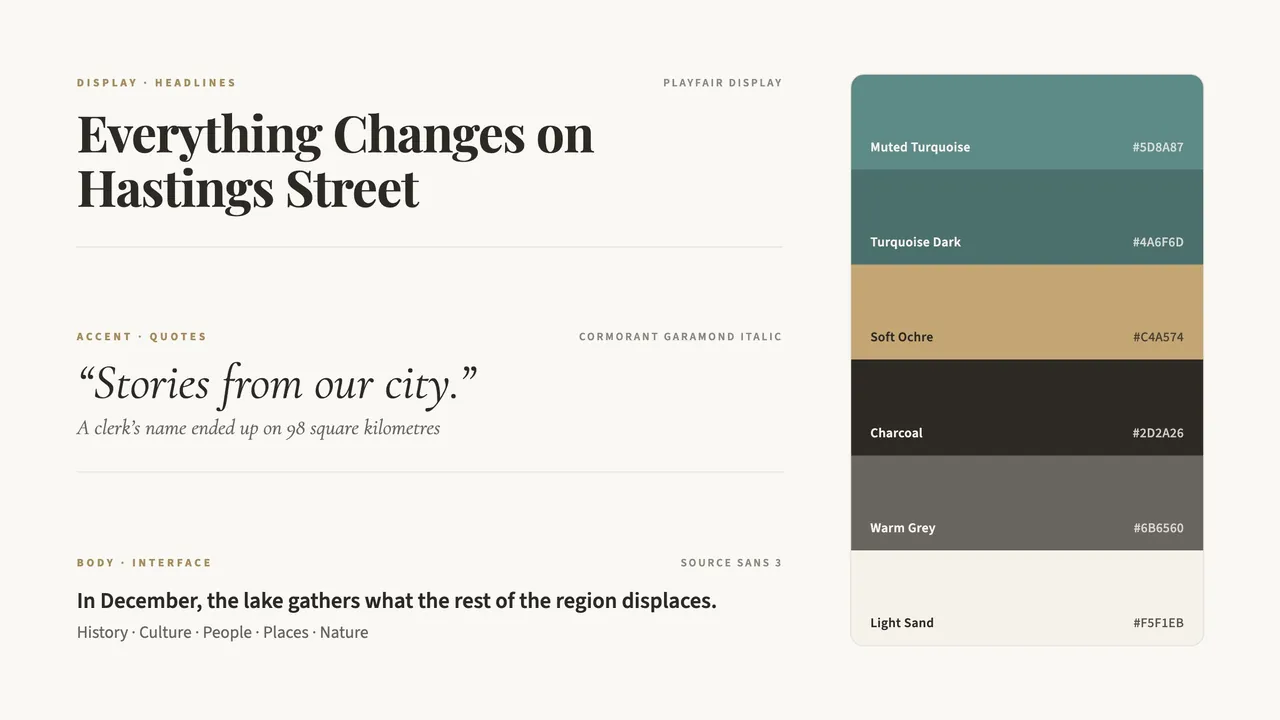 Type and colour